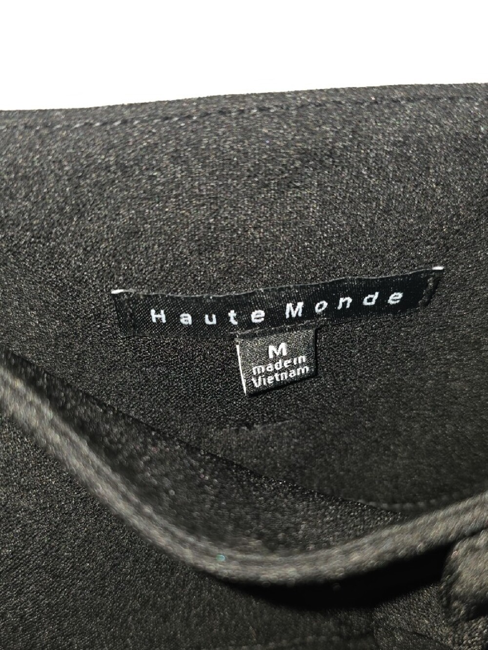 Haute Monde Black Button-Front Wide-Strap Jumpsuit - Picture 6 of 7
